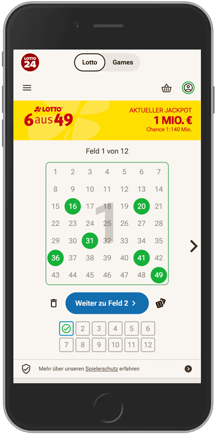 Lottozahlen-Generator: Dein Klick zum Glck! | LOTTO24
